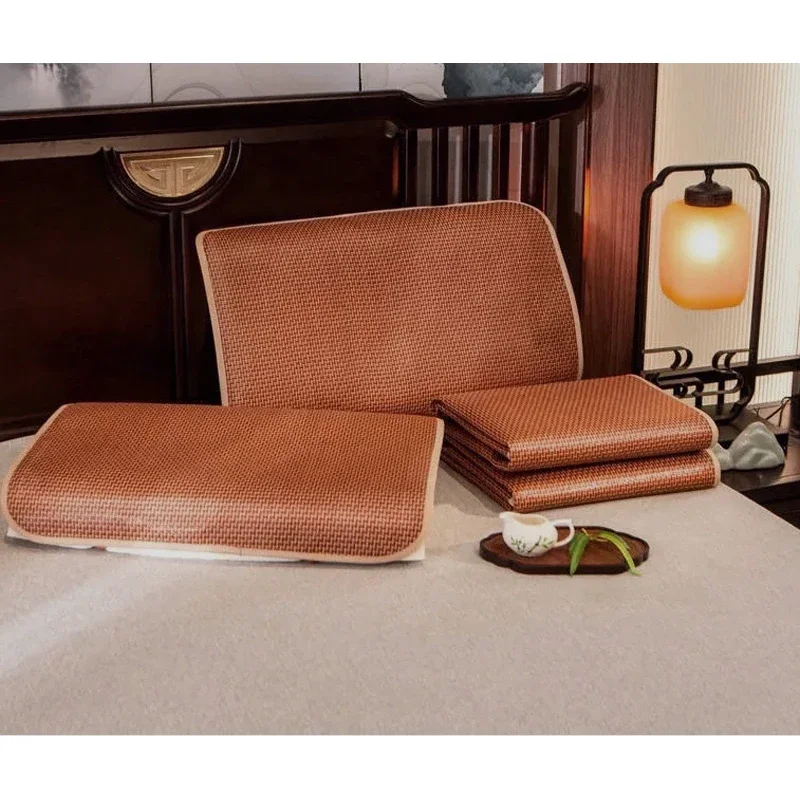 WASART Summer cool bamboo rattan mattress 135x200 cold sleeping mat single double folding cooling Ice sheet bed protection pad