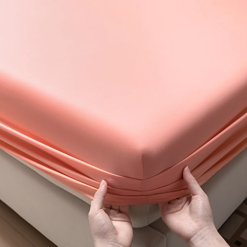 100% Egyptian Cotton Fitted Sheet with Elastic Band Luxury Soft 400TC Bedding Mattress Cover Protector Double Queen King Size