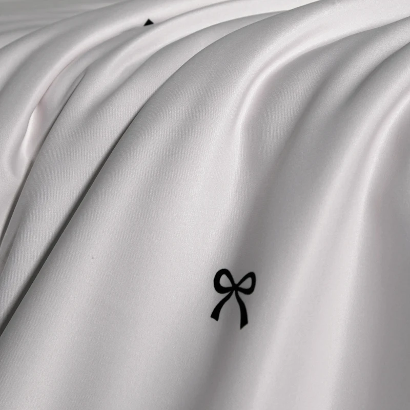 Minimalist Washed Silk Duvet Cover Set with Bed Sheet Pillowcase Silky Satin Bedding Set Luxury Twin Full Queen King Bed Sets