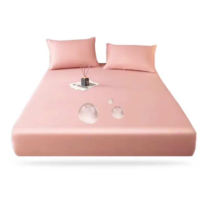 WASART Waterproof mattress protector cover single double bed twin full queen king size elastic fitted sheet style protection pad